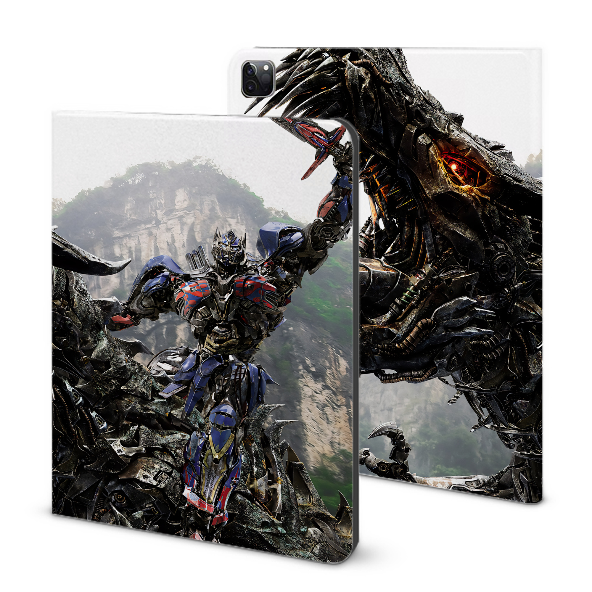 （画像用） Transformers トランスフォーマー IPad ケース ブック型 PUレザー TPU 耐衝撃 軽量 薄型 ペン収納なし 全面保護 IPad 各モデル対応
